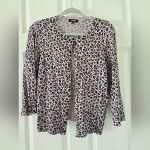 Animal print Purple cardigan in size PL